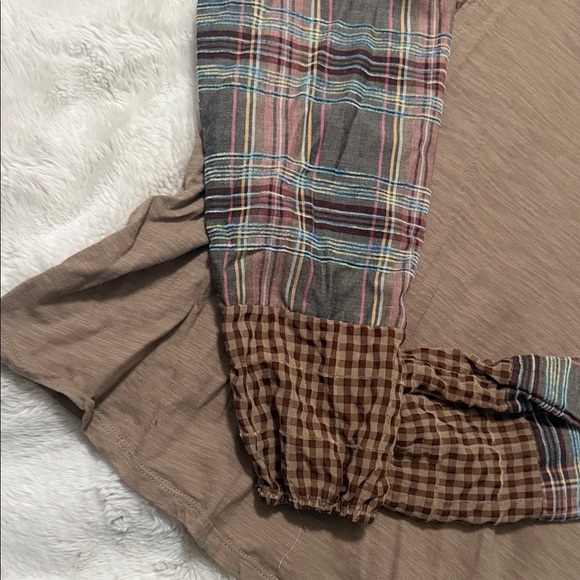 BKE Multicolor Patchwork Long Sleeve Shirt - Picture 3 of 6